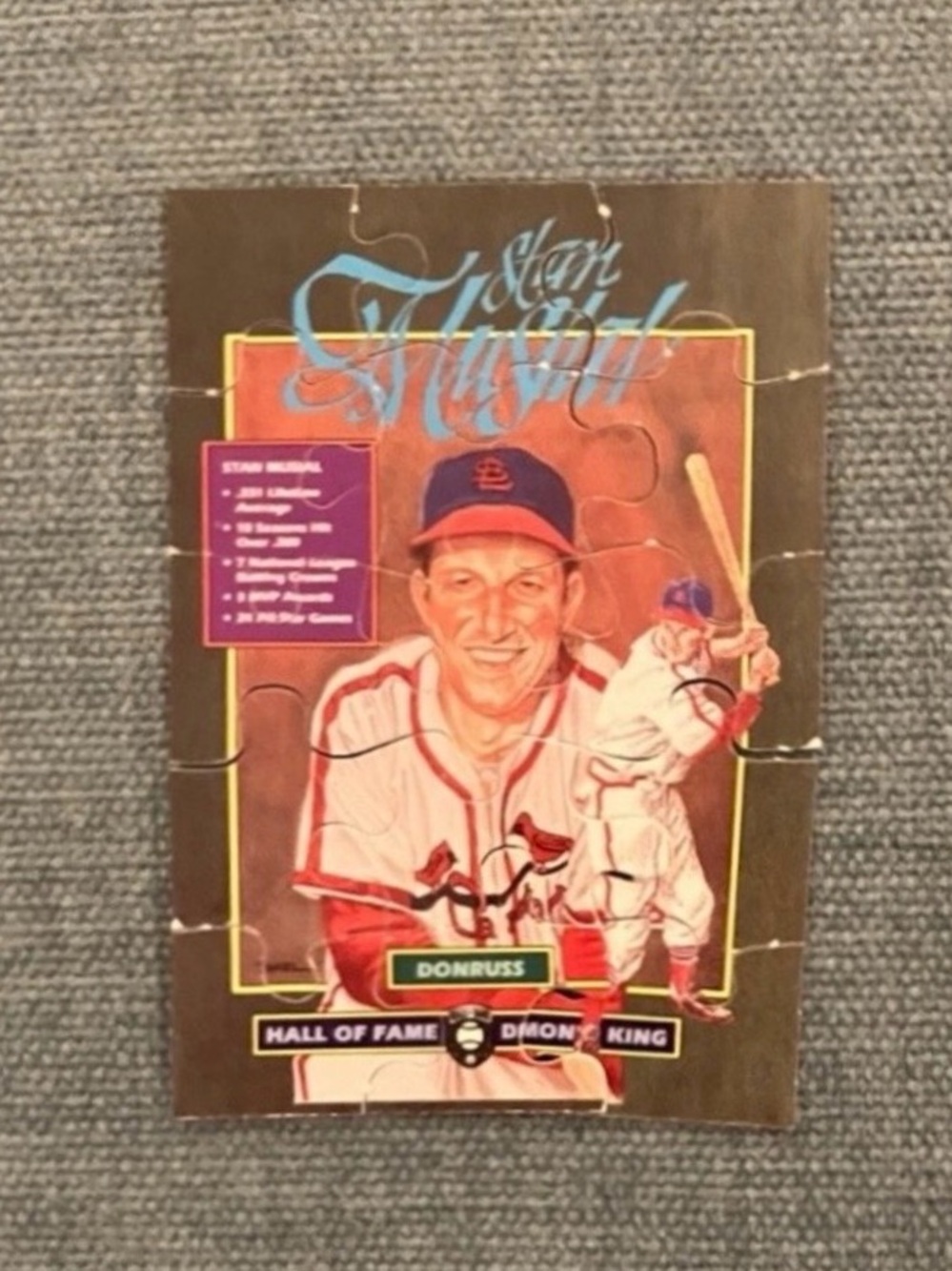 Donruss Diamond King Puzzle Baseball Card Trading Card